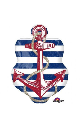 Picture of ANCHORS AWEIGH SUPER SHAPE FOIL BALLOON